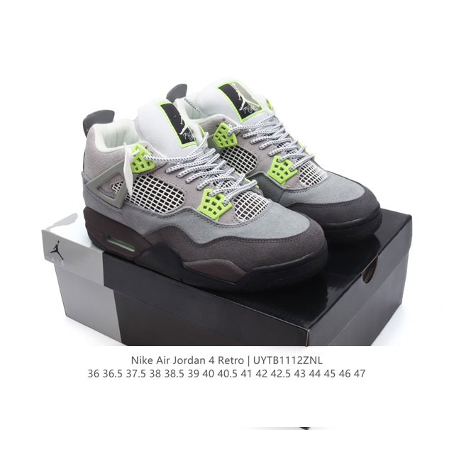 公司级 耐克 新款 Nike Air Jordan 4 Retro Og 中帮 迈克尔 乔丹aj4代乔4 复古休闲运动文化篮球鞋。秉承轻量化的速度型篮球鞋设计思