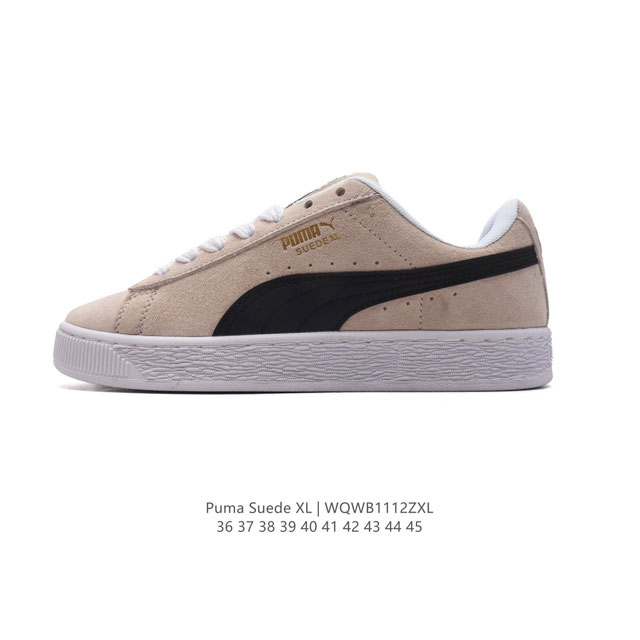 彪马puma Suede Xl 低帮复古轻便透气防滑减震休闲鞋 小白鞋 厚底增高运动板鞋 类型：男女鞋 尺码: 36-45 货号：398708-01 编码：Wq