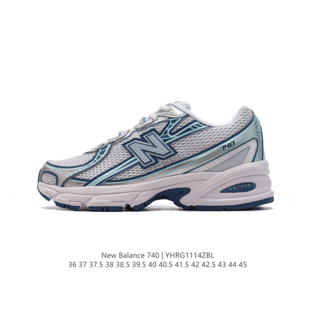 公司级 New Balance Mr740 Nb新百伦系列复古老爹风休闲运动慢跑鞋。采用轻质牛剖革拼接透气网眼衬垫织物鞋面材质 T-Beam大底提供足步弓支撑