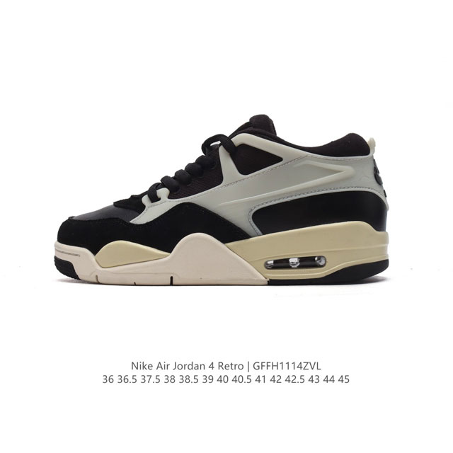 耐克 新款 Nike Air Jordan 4 Retro Og 低帮 迈克尔 乔丹aj4代乔4 复古休闲运动文化篮球鞋。秉承轻量化的速度型篮球鞋设计思想完成设