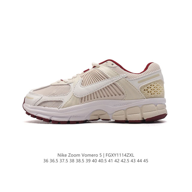 Nike 耐克夏季 Zoom Vomero 5 运动鞋休闲训练跑步鞋。Nike Zoom Vomero 5 男女子运动鞋妥帖包覆足部，提供透气支撑效果。耐穿材料