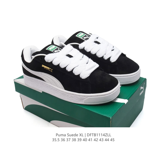 彪马puma Suede Xl 低帮复古轻便透气防滑减震休闲鞋 厚底增高运动板鞋 类型：男女鞋 尺码: 35.5-45 货号：395777-02 编码：Dftb