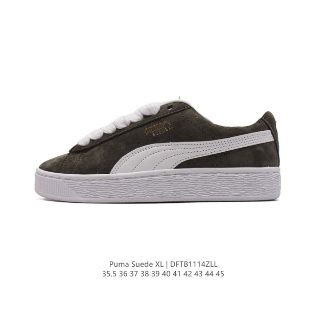 彪马puma Suede Xl 低帮复古轻便透气防滑减震休闲鞋 厚底增高运动板鞋 类型：男女鞋 尺码: 35.5-45 货号：395777-02 编码：Dftb