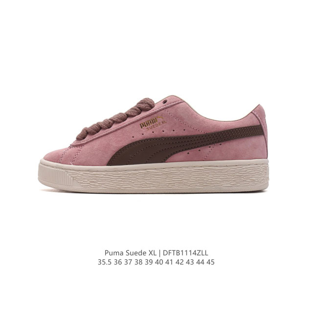 彪马puma Suede Xl 低帮复古轻便透气防滑减震休闲鞋 厚底增高运动板鞋 类型：男女鞋 尺码: 35.5-45 货号：395777-02 编码：Dftb