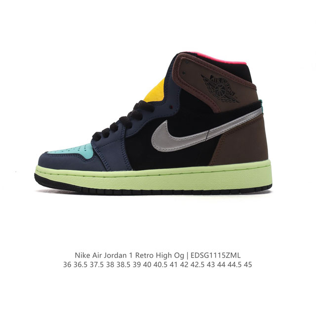 公司级 耐克 男女同款运动板鞋 Nike Air Jordan 1 Retro High Og 乔丹一代aj1 乔1 Aj1 篮球鞋复刻运动鞋。皮面高帮板鞋的设