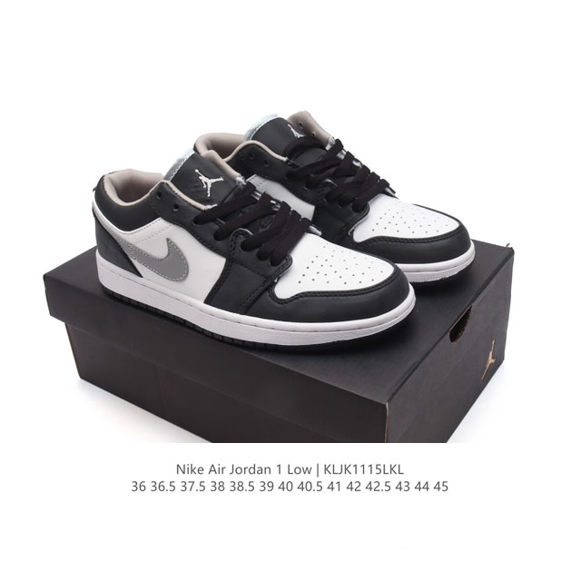 耐克 乔丹air Jordan 1 Low Aj1 乔1 乔丹1代aj1 低帮复古文化休闲运动篮球鞋。该鞋款从 1985 年元年款汲取设计灵感，焕新演绎简约经典