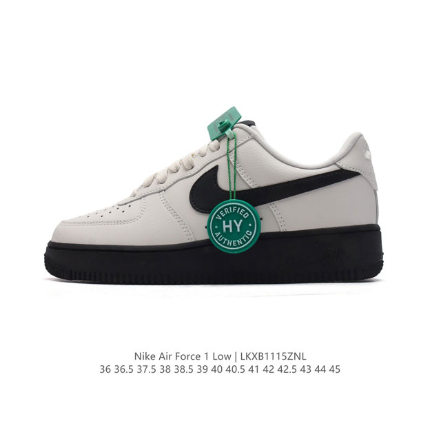 公司级 附赠送logo清洁刷 Af1耐克 Nike Air Force 1 ‘07 Low 空军一号 厚底增高百搭休闲运动板鞋 原楦头原纸板 打造纯正空军版型，