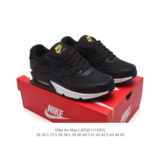 Nike耐克运动鞋 Air Max 90 健身运动跑鞋休闲鞋 复古风十足！Air Max 90 作为 Nike 旗下最经典的鞋型之一，凭借着百搭的造型，获得众多