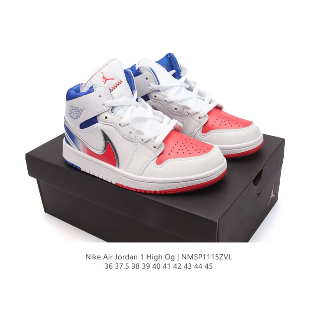 耐克 Nike Air Jordan 1 Retro High Og 乔丹一代aj1 乔1 Aj1 篮球鞋复刻运动鞋。皮面高帮板鞋的设计灵感源自运动夹克，带你重