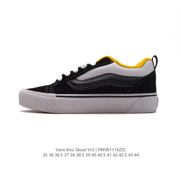 万斯 Vans Knu-Skool Vr3 Lx 面包鞋皮革鞋面。坎普尔 茱利安系列低帮复古硫化休闲运动板鞋“肥胖版大logo”要说整个年最为热门的鞋型之一，