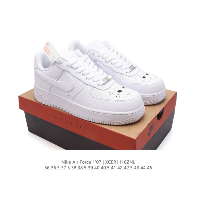 公司级 Af1耐克 Nike Air Force 1 ‘07 Low 空军一号 厚底增高百搭运动板鞋 原楦头原纸板 打造纯正空军版型，专注外贸渠道 全掌内置蜂窝