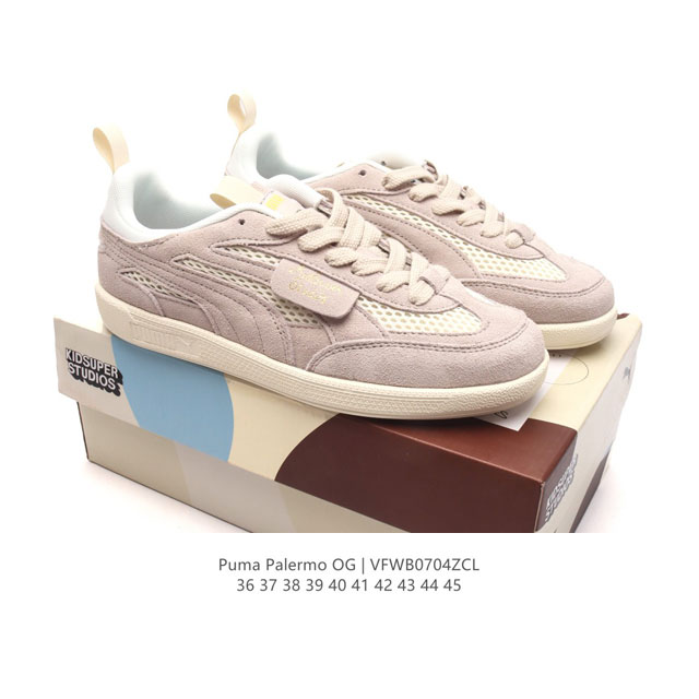 彪马puma Palermo Og 防滑耐磨低帮德训板鞋 男女运动鞋，Army Trainer Og休闲鞋沿用德训鞋经典外观 鞋身和鞋舌分别添加了品牌标志性 L