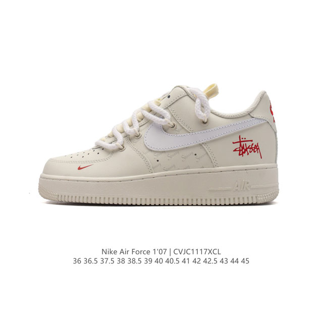 公司级 Af1耐克 Nike Air Force 1 ‘07 Low 空军一号 解构绑带 双鞋带 厚底增高百搭运动板鞋 原楦头原纸板 打造纯正空军版型，专注外贸