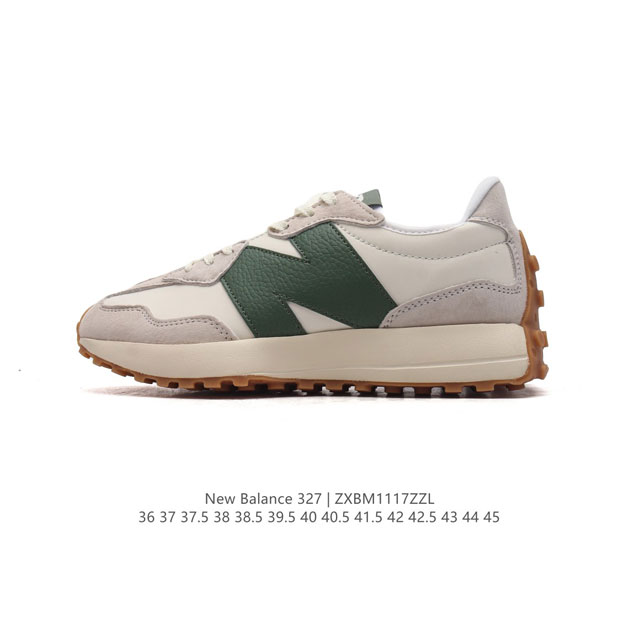 真标 Nb 新百伦 New Balance 327系列复古休闲运动慢跑鞋时尚男女运动鞋 以更纯粹的复古风格设计打造的全新造型 侧身还以解构设计，将 N 字标志以