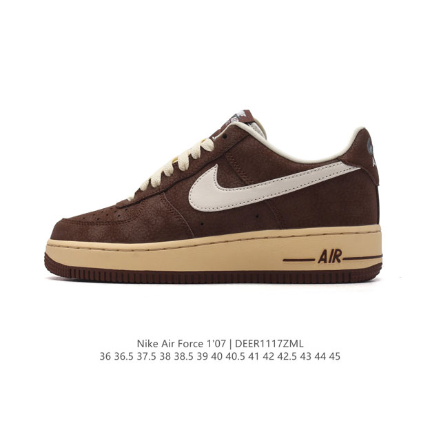 公司级 Af1耐克 Nike Air Force 1 ‘07 Low 空军一号 厚底增高百搭运动板鞋 原楦头原纸板 打造纯正空军版型，专注外贸渠道 全掌内置蜂窝