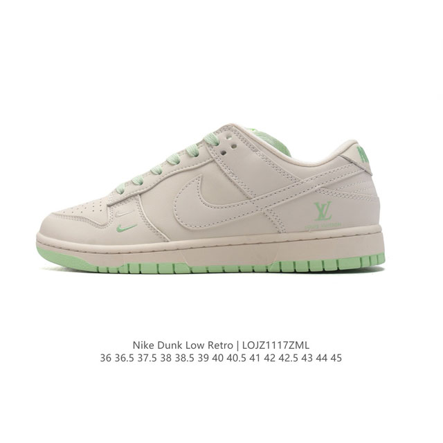 公司级 耐克 Nike Dunk Low 运动鞋复古板鞋 作为 80 年代经典篮球鞋款，路易威登联名 起初专为硬木球场打造，后来成为席卷街头的时尚标杆，现以经典