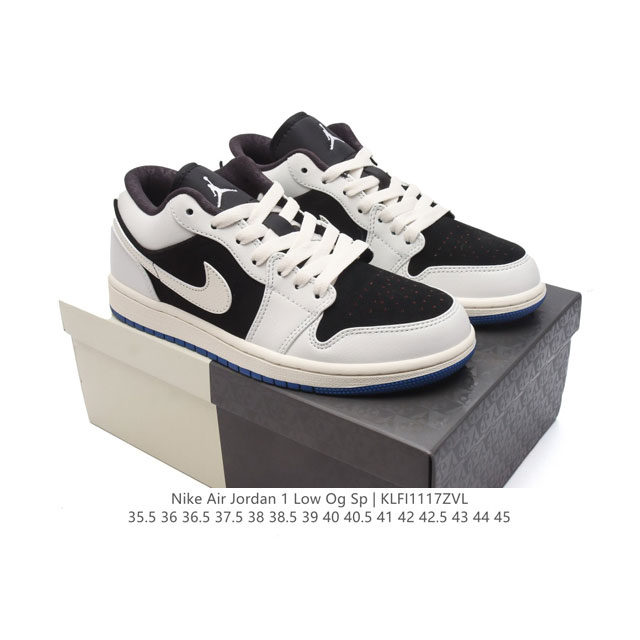 耐克 乔丹air Jordan 1 Low Aj1 乔1 乔丹1代aj1 低帮复古文化休闲运动篮球鞋。该鞋款从 1985 年元年款汲取设计灵感，焕新演绎简约经典