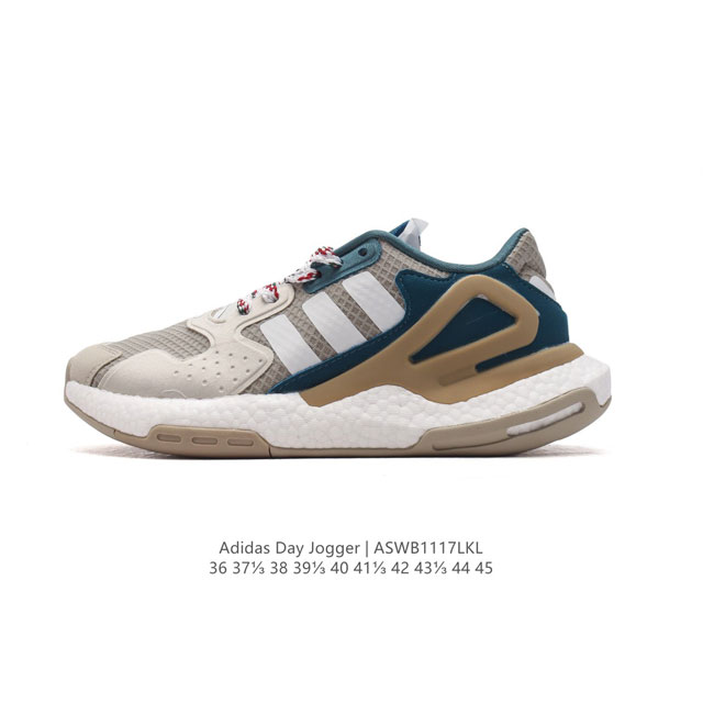 特价 阿迪 Adidas Day Jogger 夜行者二代 爆米花 复古缓震跑鞋男女运动鞋 低帮经典运动鞋慢跑者系列高弹复古休闲运动跑鞋，这款adidas Da