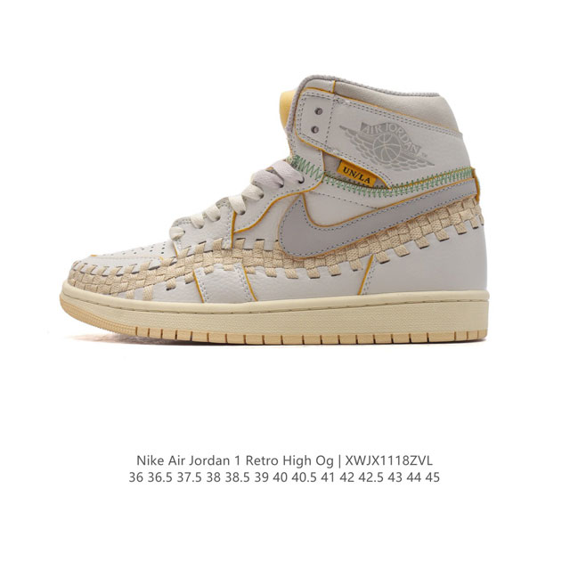 耐克 Nike Jordan 全新union La X Aj1高清实物辨识度拉满 Aj1 高帮运动板鞋 时尚篮球鞋！Union La作为知名的潮流品牌，近年来频