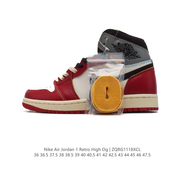 公司级 耐克 男女鞋 Nike Air Jordan 1 Retro High Og 乔丹一代aj1 乔1 Aj1 篮球鞋复刻运动鞋。皮面高帮板鞋的设计灵感源自