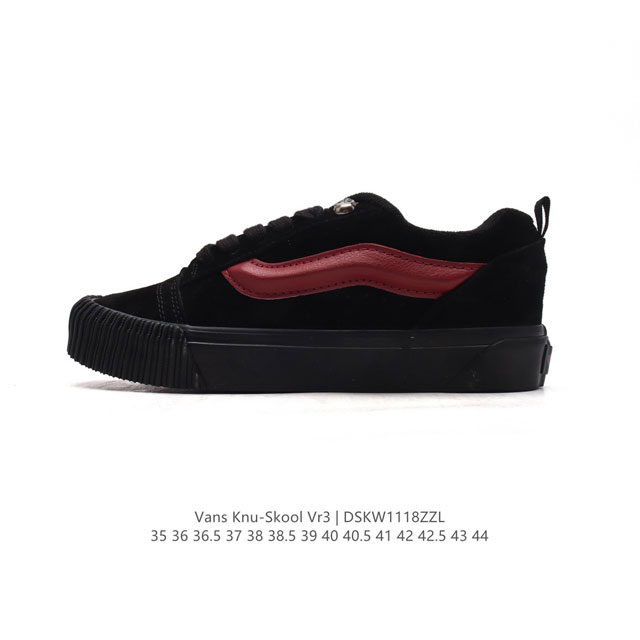 万斯 Vans Knu-Skool Vr3 Lx 面包鞋皮革鞋面。坎普尔 茱利安系列低帮复古硫化休闲运动板鞋“肥胖版大logo”要说整个年最为热门的鞋型之一，