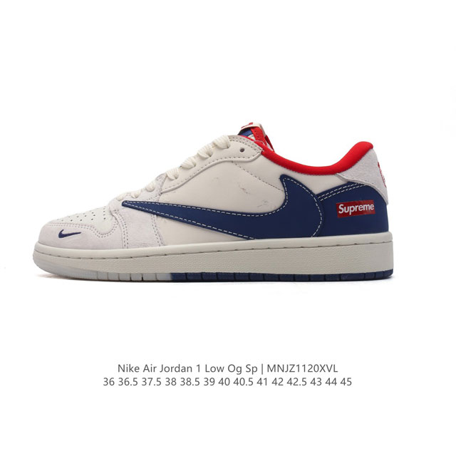 公司级 真标 耐克 Nike Air Jordan 1 Low Og Sp Military Blue Aj1乔1 倒勾低帮篮球鞋 Aj1 乔丹1代 Aj1 乔