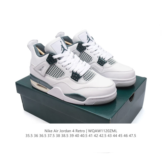 公司级 耐克 Nike Air Jordan 4 Retro Og迈克尔 乔丹aj4代乔4 中帮复古休闲运动文化篮球鞋。秉承轻量化的速度型篮球鞋设计思想完成设计