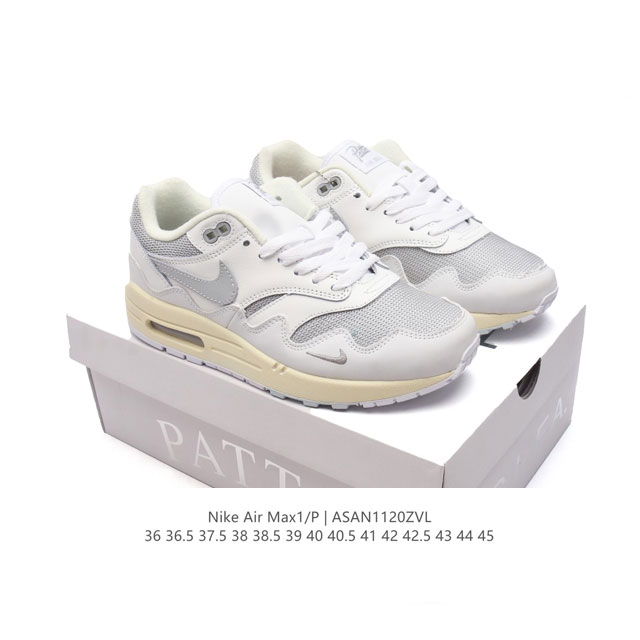 真标 耐克 Nike Air Max 1 男女子运动鞋 从法国建筑中汲取设计灵感，兼具运动风范和时尚格调，是此系列起初搭载 Air 的鞋款。疾速外观、经典缓震配