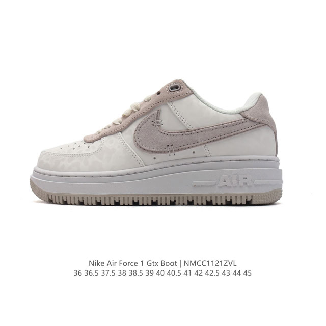 空军一号nike Air Force 1 Gtx Boot 防溅水板鞋防水机能空军一号篮球鞋 厚底增高魔术贴 低帮运动板鞋，Nike 为此将经典鞋款 Air F