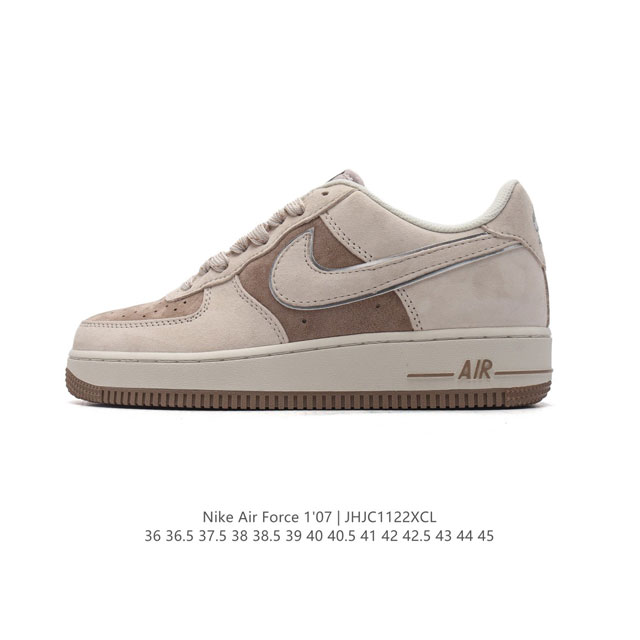 公司级 Af1耐克 Nike Air Force 1 ‘07 Low 空军一号 厚底增高百搭运动板鞋 原楦头原纸板 打造纯正空军版型，专注外贸渠道 全掌内置蜂窝