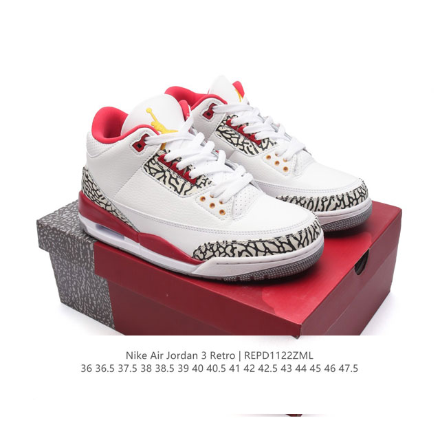 公司级 耐克 乔丹 Aj3 耐克 Nike Air Jordan 3 Retro Se 乔3 复刻篮球鞋 乔丹3代 三代 男女子运动鞋，作为 Aj 系列中广受认