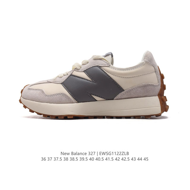 真标 Nb 新百伦 New Balance 327系列复古休闲运动慢跑鞋时尚男女运动鞋 以更纯粹的复古风格设计打造的全新造型 侧身还以解构设计，将 N 字标志以