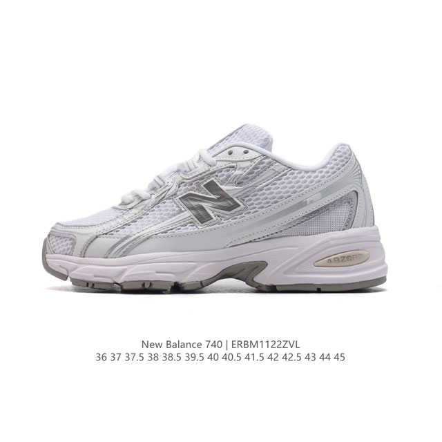 New Balance Mr740 新百伦nb系列复古老爹风休闲运动慢跑鞋。采用轻质牛剖革拼接透气网眼衬垫织物鞋面材质 T-Beam大底提供足步弓支撑 保持步态