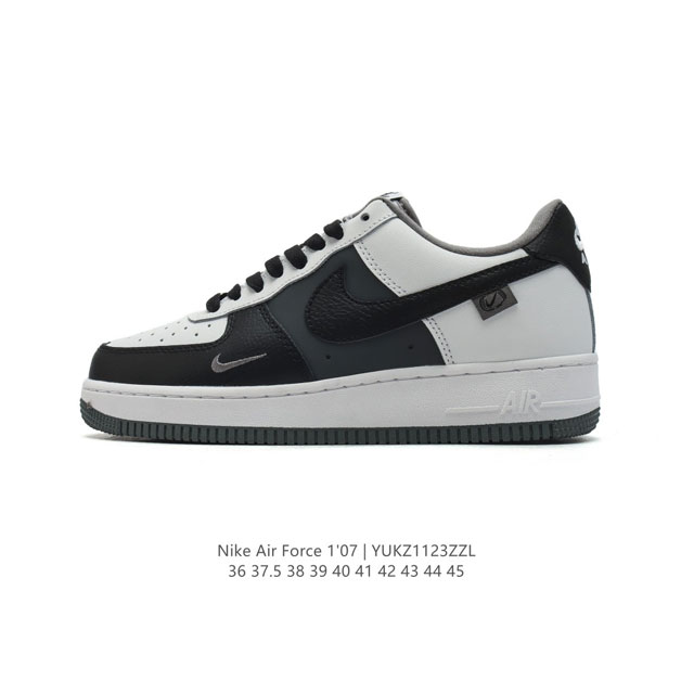 耐克 Nike Air Force 1 '07 Low 空军一号含气垫 小白鞋 低帮百搭厚底增高休闲运动板鞋。柔软、弹性十足的缓震性能和出色的中底设计，横跨复古