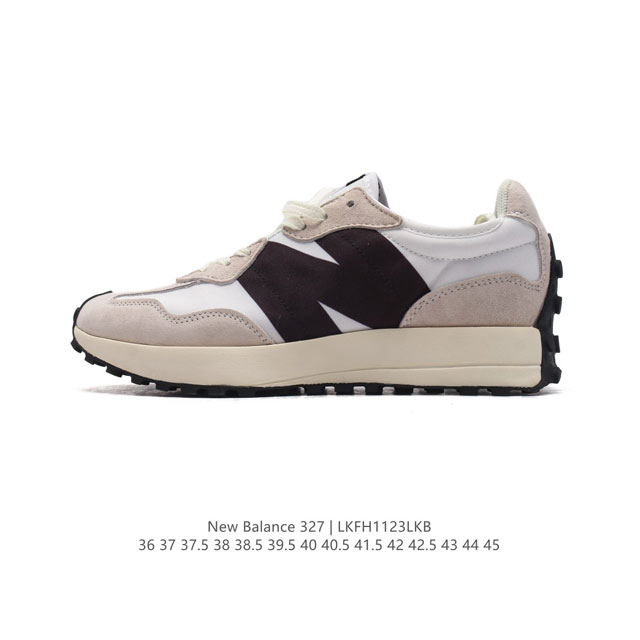 真标 Nb 新百伦 New Balance 327系列复古休闲运动慢跑鞋时尚男女运动鞋 以更纯粹的复古风格设计打造的全新造型 侧身还以解构设计，将 N 字标志以