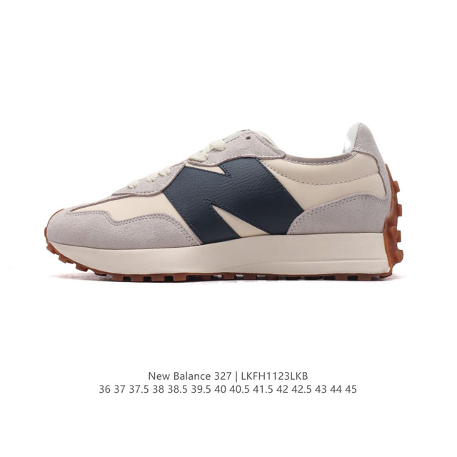 真标 Nb 新百伦 New Balance 327系列复古休闲运动慢跑鞋时尚男女运动鞋 以更纯粹的复古风格设计打造的全新造型 侧身还以解构设计，将 N 字标志以