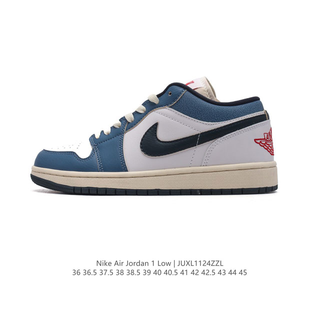 耐克 乔丹air Jordan 1 Low Aj1 乔1 乔丹1代aj1 低帮复古文化休闲运动篮球鞋。该鞋款从 1985 年元年款汲取设计灵感，焕新演绎简约经典