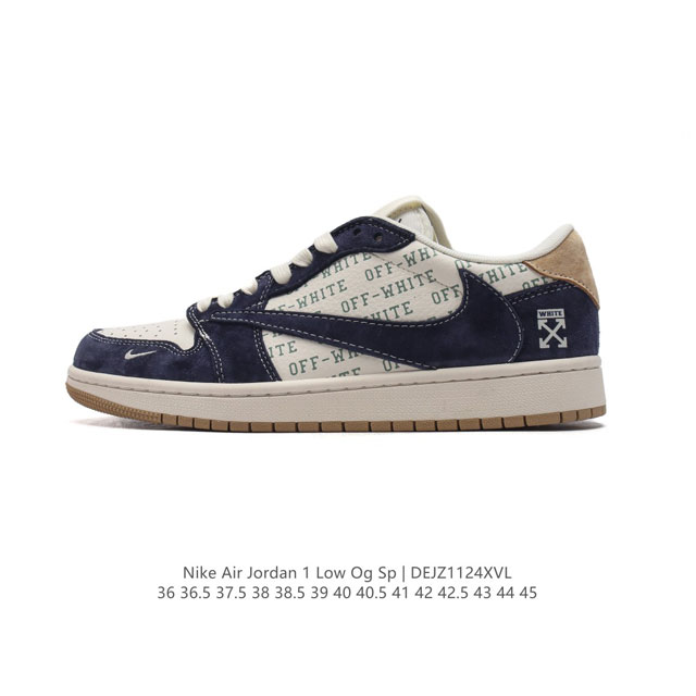 公司级 真标 耐克 Nike Air Jordan 1 Low Og Sp Military Blue Aj1乔1 倒勾低帮篮球鞋 Aj1 乔丹1代 Aj1 乔