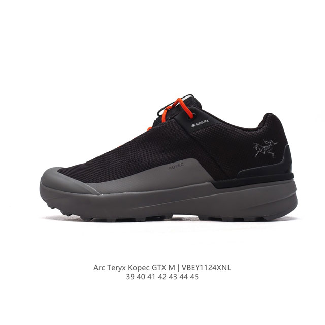 公司级 始祖鸟 Arc’Teryx 男鞋新款登山鞋 Kopec Gtx 覆盖防水轻量缓震耐磨男子徒步鞋男士时尚经典轻便舒适防水登山鞋舒适百搭 低帮 徒步鞋 男款