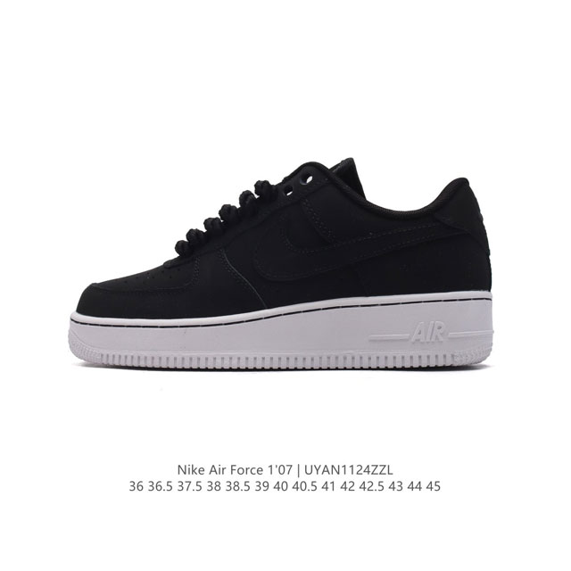 耐克 Nike Air Force 1 '07 Low 空军一号含气垫 小白鞋 低帮百搭厚底增高休闲运动板鞋。柔软、弹性十足的缓震性能和出色的中底设计，横跨复古