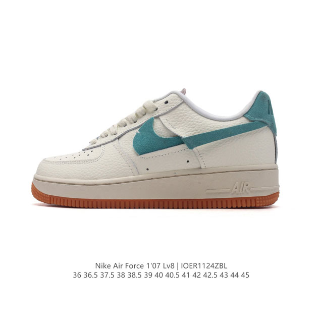 耐克 Nike Air Force 1 '07 Low 空军一号含气垫 小白鞋 低帮百搭厚底增高休闲运动板鞋。柔软、弹性十足的缓震性能和出色的中底设计，横跨复古