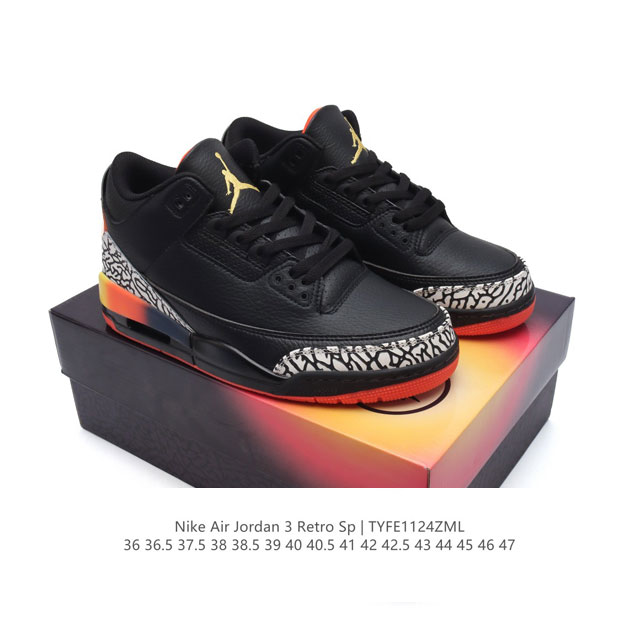 公司级 耐克 乔丹 Aj3 耐克 Nike Air Jordan 3 Retro Se 乔3 复刻篮球鞋 乔丹3代 三代 男女子运动鞋，作为 Aj 系列中广受认