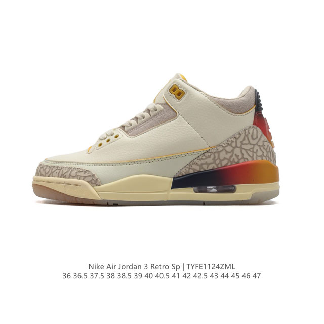 公司级 耐克 乔丹 Aj3 耐克 Nike Air Jordan 3 Retro Se 乔3 复刻篮球鞋 乔丹3代 三代 男女子运动鞋，作为 Aj 系列中广受认