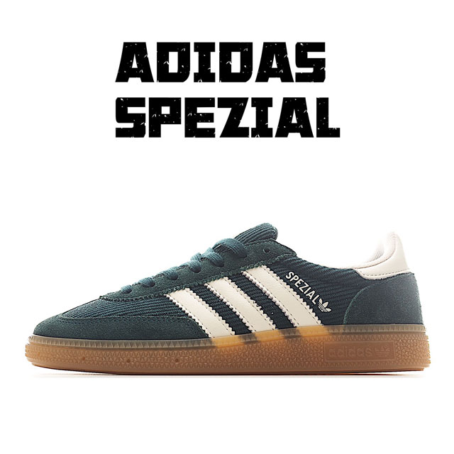 独家实拍 Adidas Originals Handball Spezial 手球运动员系列百搭休闲运动板鞋 #男女鞋半码制#原楦开发纸版楦型#采用翻毛皮鞋面材