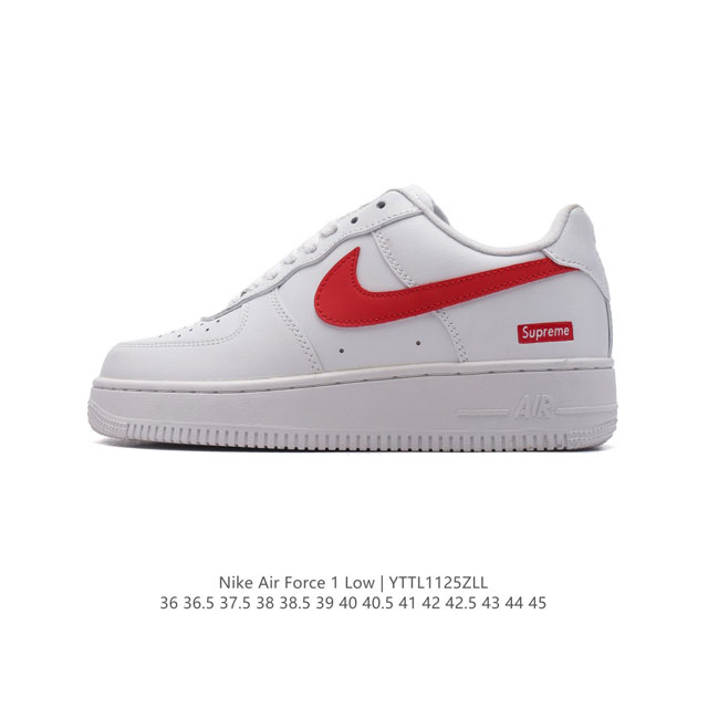 耐克 Nike Air Force 1 '07 Low 空军一号含气垫 小白鞋 低帮百搭厚底增高休闲运动板鞋。柔软、弹性十足的缓震性能和出色的中底设计，横跨复古