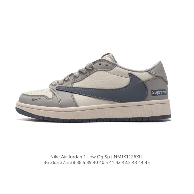 公司级 真标 耐克 Nike Air Jordan 1 Low Og Sp Military Blue Aj1乔1倒勾低帮篮球鞋 Aj1 乔丹1代 Aj1 乔1