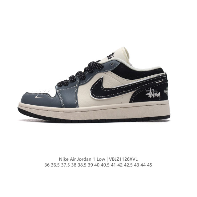 公司级 耐克 乔丹air Jordan 1 Low Aj1 乔1 乔丹1代aj1 低帮复古文化休闲运动篮球鞋。该鞋款从 1985 年元年款汲取设计灵感，焕新演绎