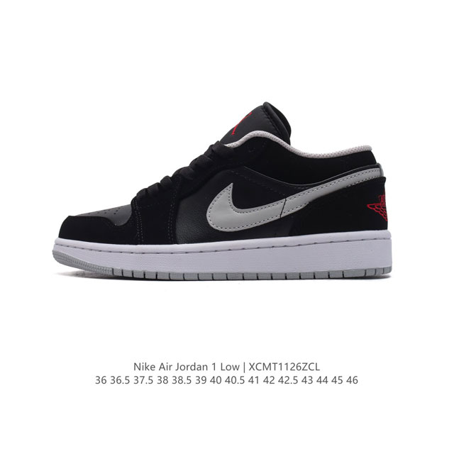 耐克 乔丹air Jordan 1 Low Aj1 乔1 乔丹1代aj1 低帮复古文化休闲运动篮球鞋。该鞋款从 1985 年元年款汲取设计灵感，焕新演绎简约经典