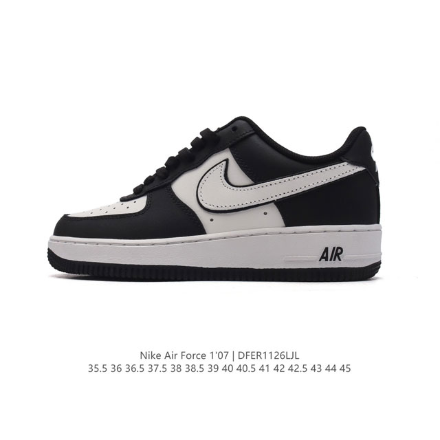 耐克 Nike Air Force 1 '07 Low 空军一号含气垫 小白鞋 低帮百搭厚底增高休闲运动板鞋。柔软、弹性十足的缓震性能和出色的中底设计，横跨复古