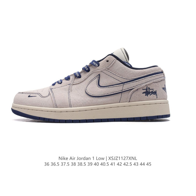 公司级 耐克 乔丹air Jordan 1 Low Aj1 乔1 乔丹1代aj1 低帮复古文化休闲运动篮球鞋。该鞋款从 1985 年元年款汲取设计灵感，焕新演绎